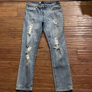 Kut From The Kloth Catherine Boyfriend Distressed Jeans Size 8